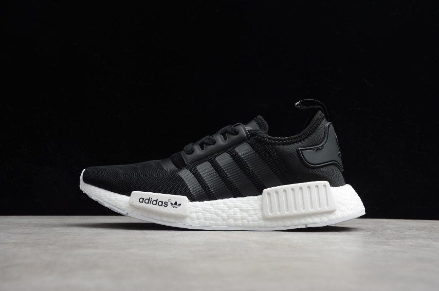 New-Release-Mens-Adidas-NMD-R1-Black-White-AC7064-1