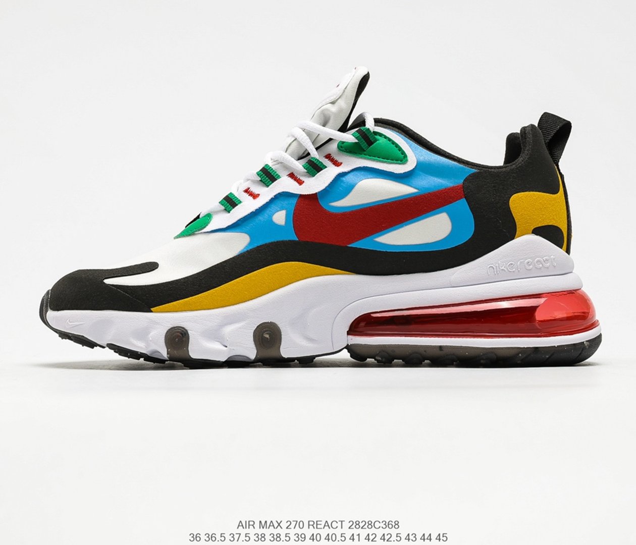 Nike Air Max 270 React SE White Mint Yellow Pink