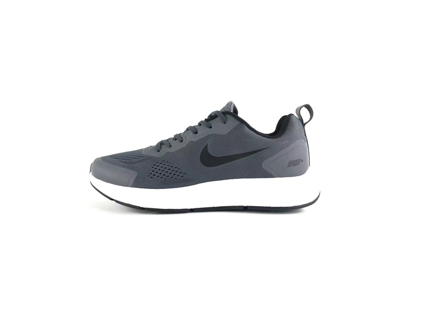 Nike Air Zoom 27 Jacquard Breathable Grey Black Jogging Shoes Left