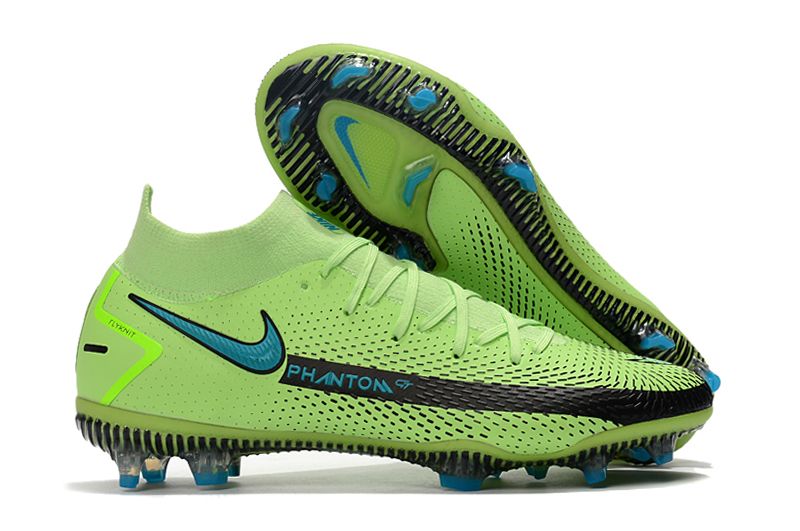 Nike Phantom GT Elite DF-Chlorine Blue Pink Blast Opti Yellow Football Boots Outside