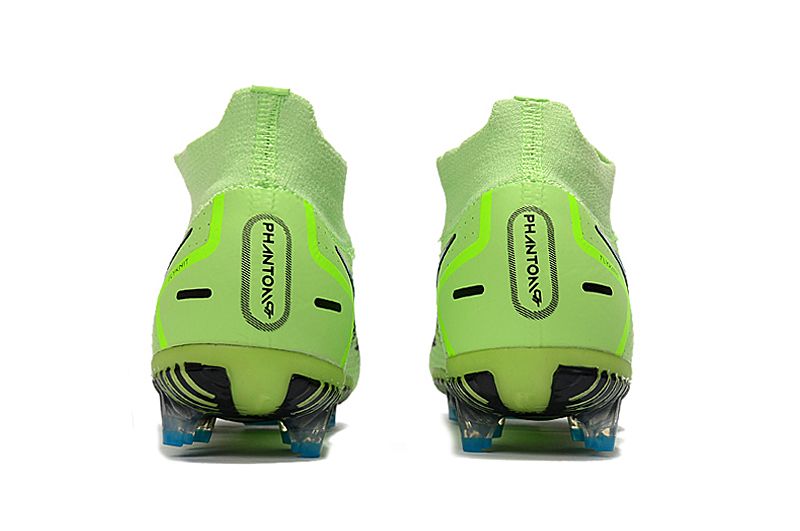 Nike Phantom GT Elite DF-Chlorine Blue Pink Blast Opti Yellow Football Boots heel