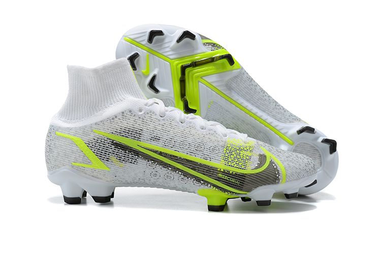 Nike Superfly 8 Elite FG grey and yellow football boots