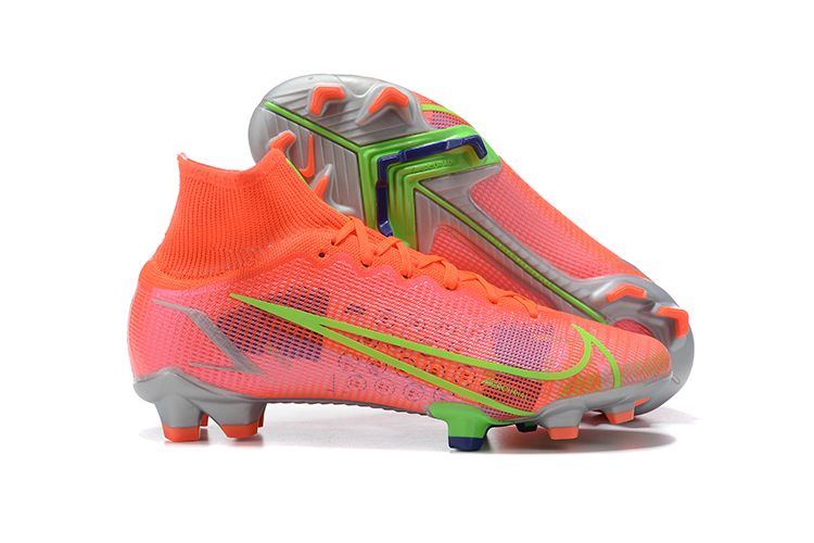 Nike Superfly 8 Elite FG red and green football boots