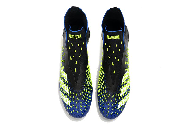 adidas Predator Freak + FG Football Boots Blue Core Black White Sun Yellow