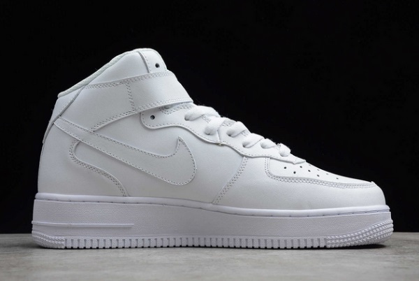 2021 hot sale Nike Air Force 1 Mid White sneakers 3154123-111