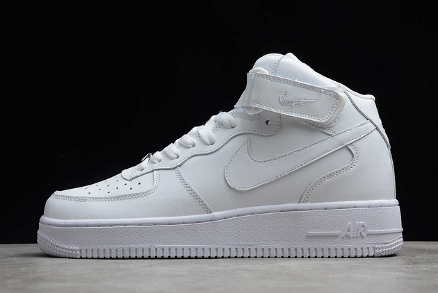 2021 hot sale Nike Air Force 1 Mid White sneakers 3154123-111