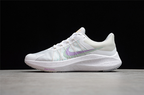 2021 New Nike Winflo 8 White Purple CW3421-102