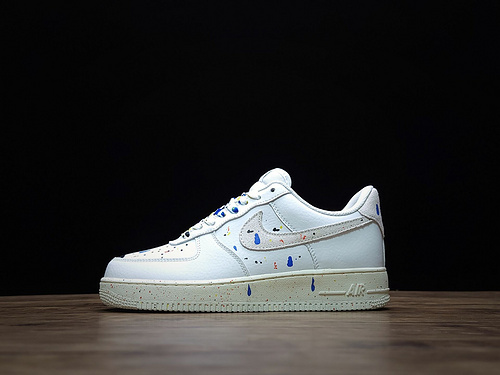 2021New Release Nike Air Force 1 07 Splatter White CZ0339-100