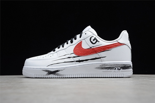 New Nike Air Force 1 Low AF1 White Black-Red CW2288-111