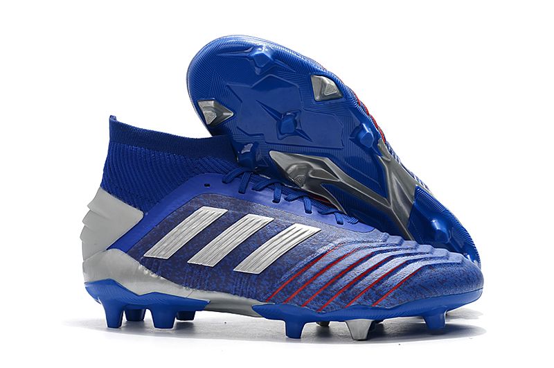 Weekly adidas Predator 19.1FG blue football shoes Right