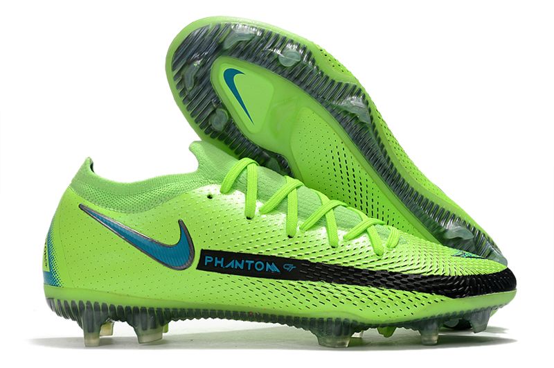 Nike Phantom GT Elite FG black and green football shoes