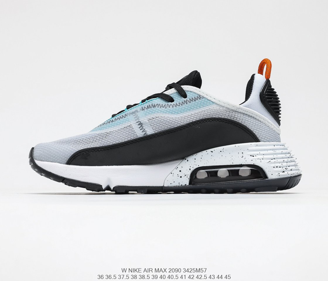 Best selling Nike Air Max 2090 White Turf Orange Speckled Outlet Sale CZ1708-100 Left