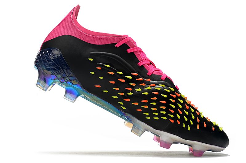 New PREDCOPX FG black black pink football shoes