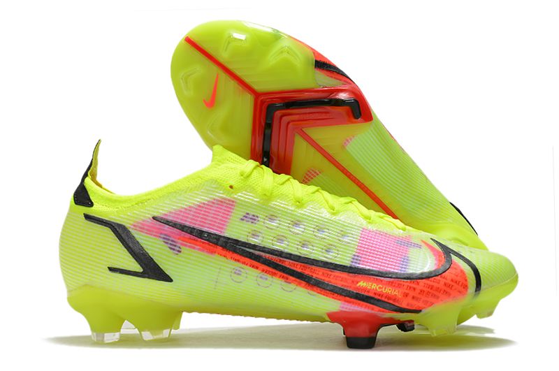 Newly released Nike Mercurial Vapor XIV Elite FG yellow and red football boots