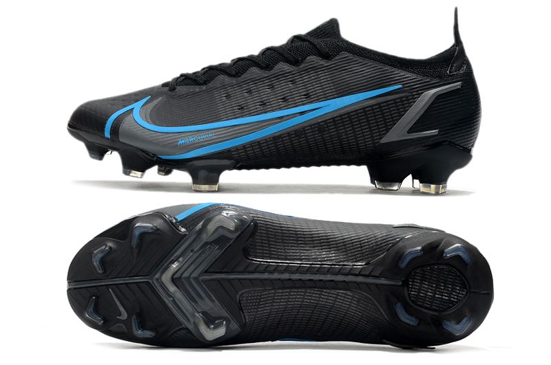 Nike Mercurial Vapor XIV Elite FG black and blue football shoes Sole