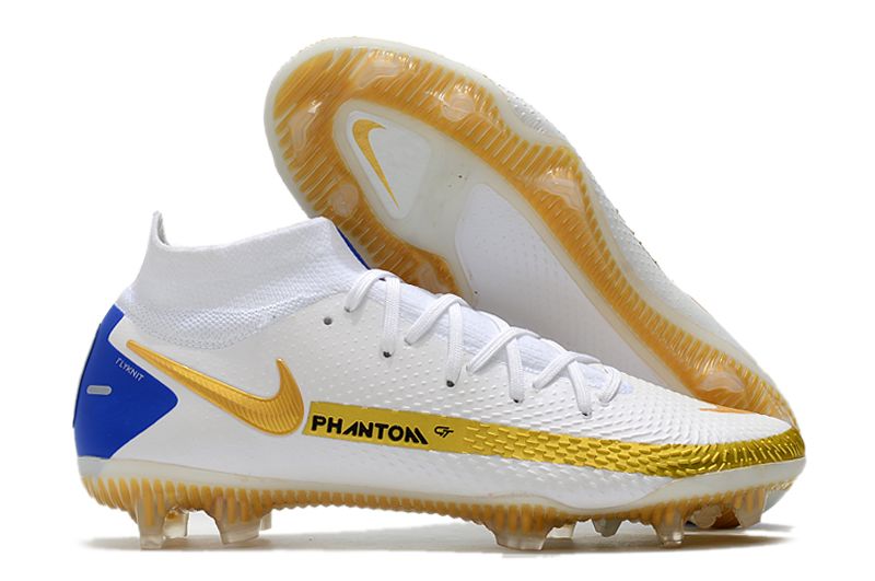 Nike Phantom GT Elite Dynamic Fit FG white and yellow football shoes