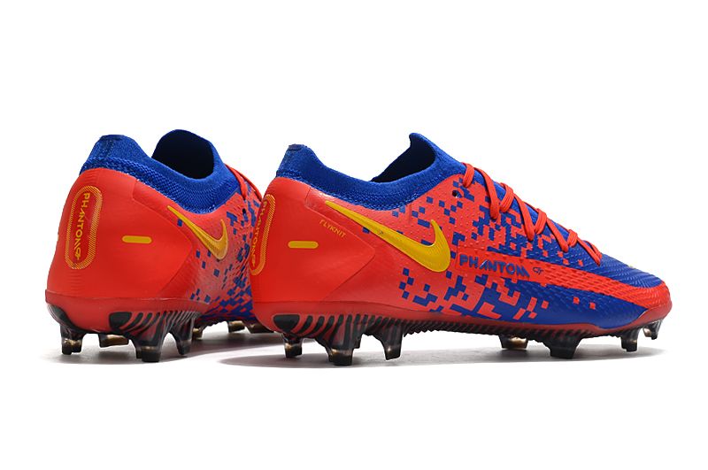Nike Phantom GT Elite FG blue and red football boots Right