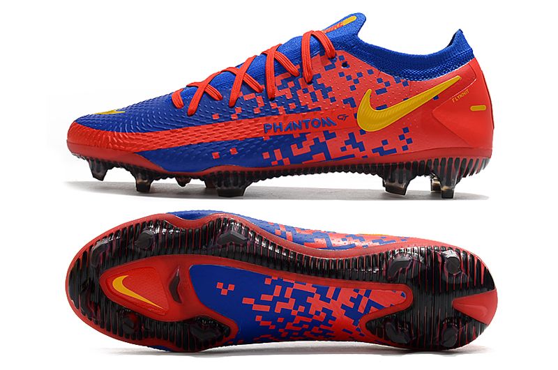 Nike Phantom GT Elite FG blue and red football boots Sole
