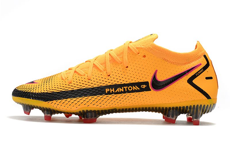 Nike Phantom GT Elite FG orange and yellow football boots side
