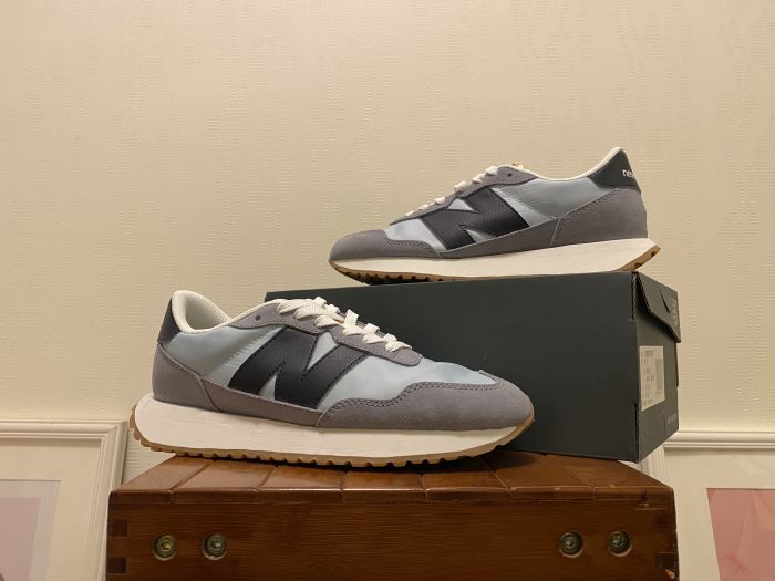 New Balance MS237PW1 gray and black casual shoes