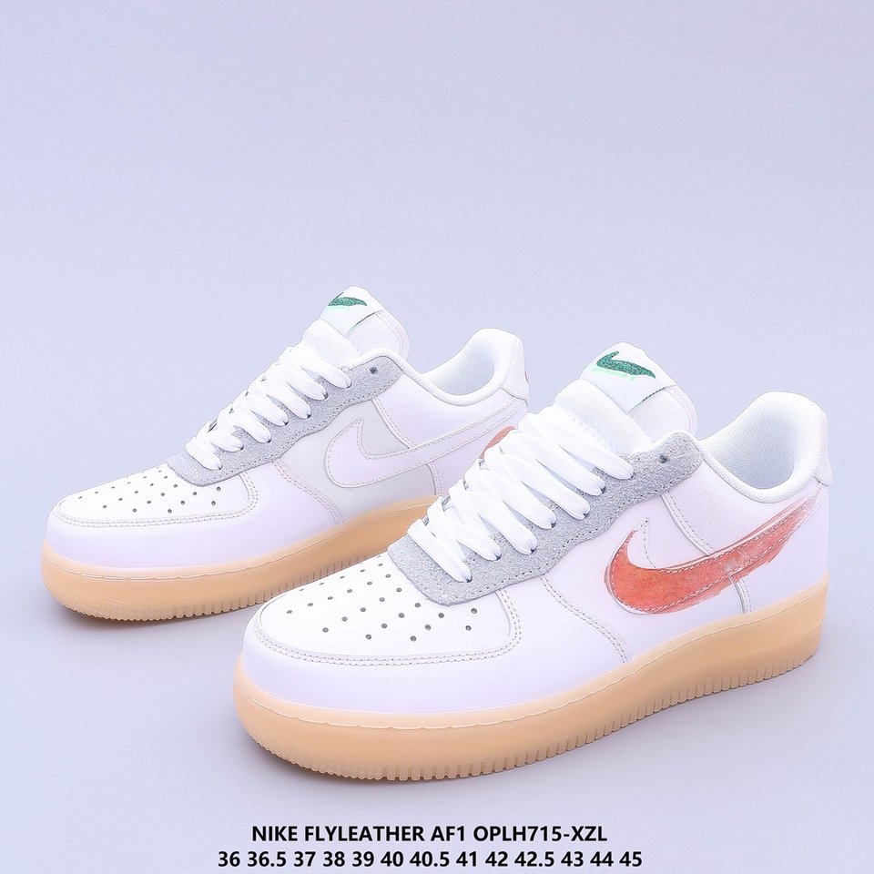 Newness Mayumi Yamase x Nike Air Force 1 Flyleather Earth Day DB3598-100 vamp