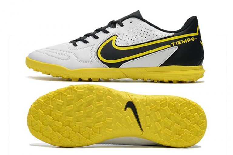 Nike Legend 9 Club TF yellow and white football boots