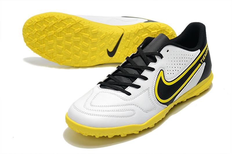 Nike Legend 9 Club TF yellow and white football boots vamp