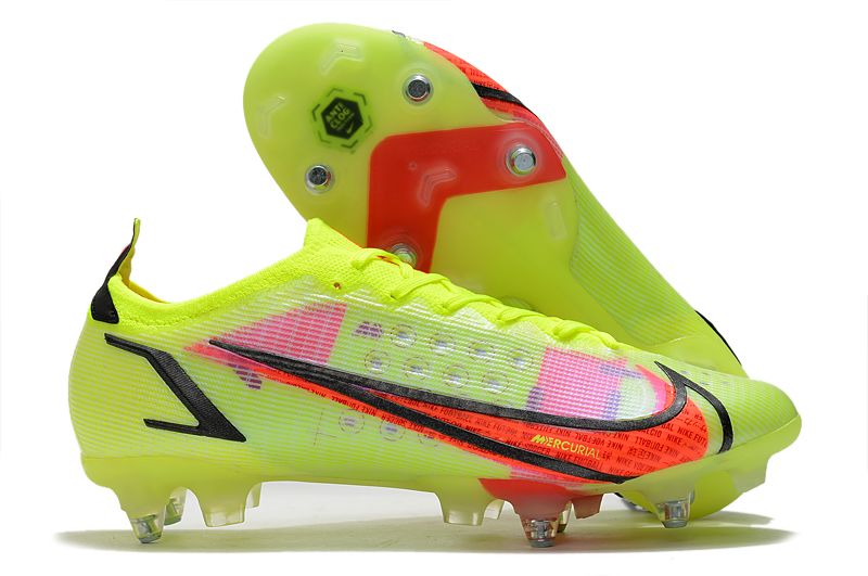 Nike Mercurial Vapor XIV Elite SG PRO Anti Clog yellow and red football shoes