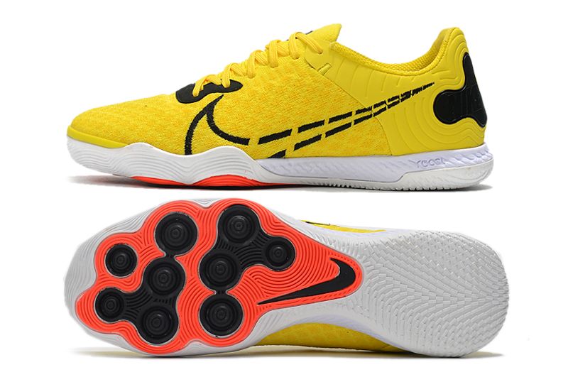 Nike Reactgato IC white and yellow football boots