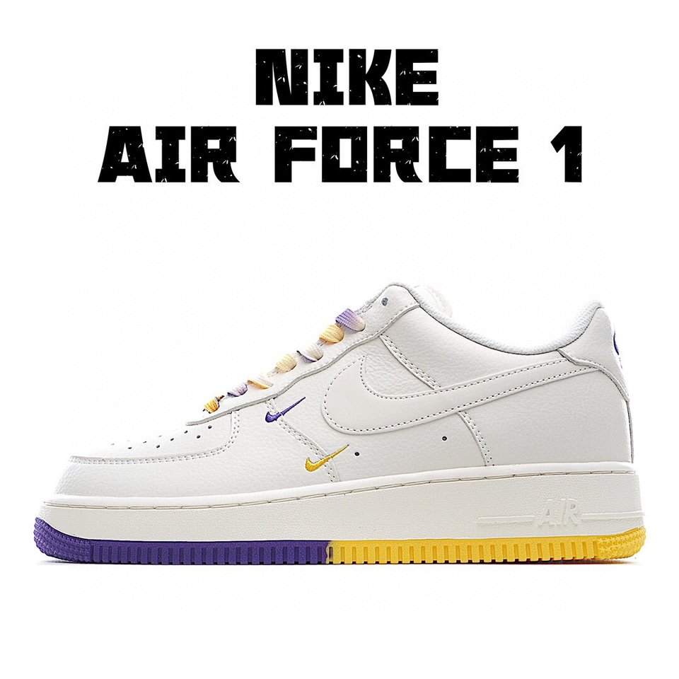 High-quality Nike Air Force 1 07 Low SU19 Purple Yellow White CT1989-106