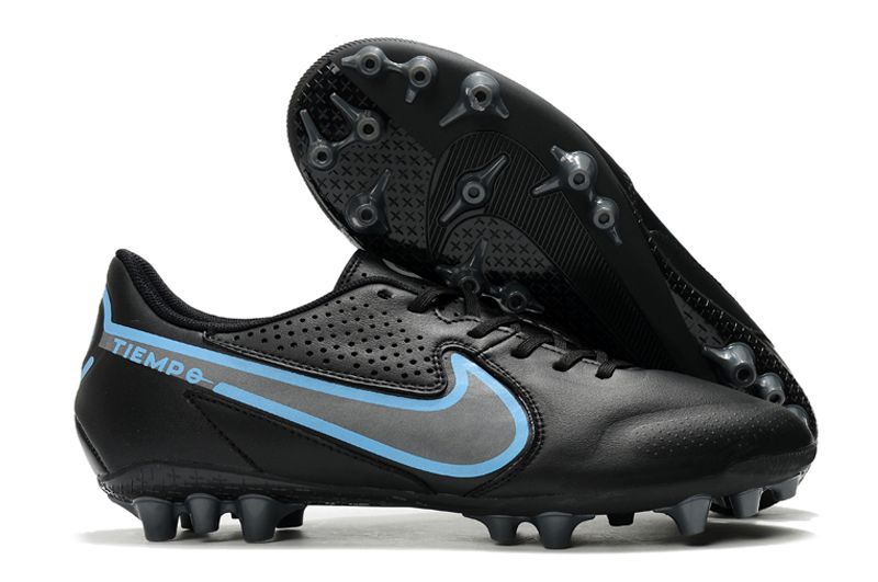 Nike Legend 9 Academy AG Black Blue Football Boots side