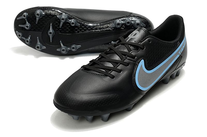 Nike Legend 9 Academy AG Black Blue Football Boots vamp