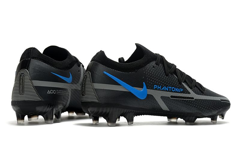 Nike Phantom GT2 Elite FG black and blue football shoes Right