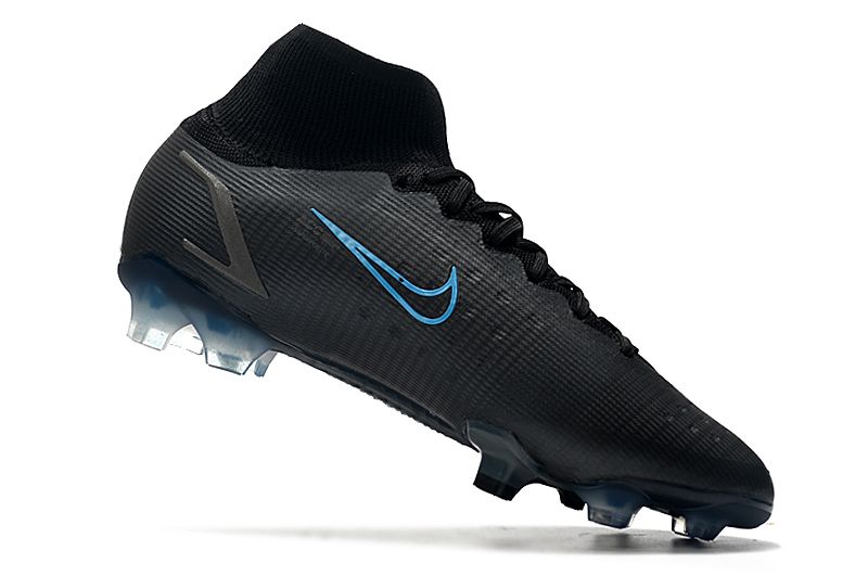 Nike Superfly 8 Elite FG blue and black football boots