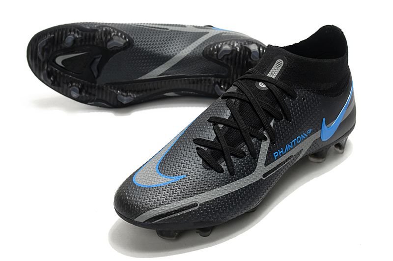 Nike black bag sneaker set Phantom GT2 high-top waterproof full-knit FG football boots vamp