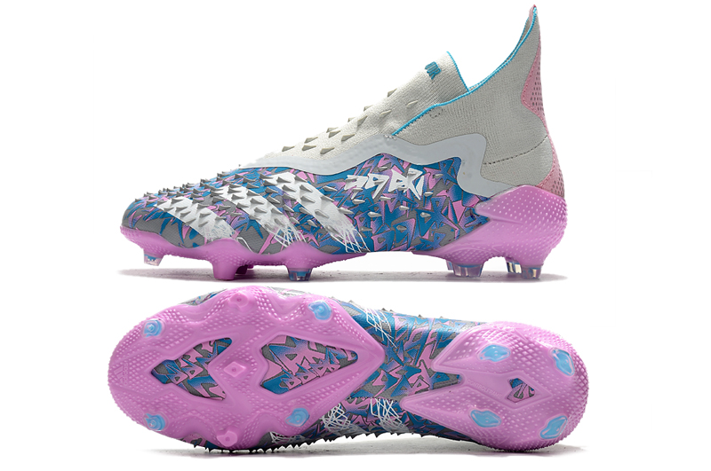 Adidas PREDATOR FREAK + FG blue light purple football shoes Sole