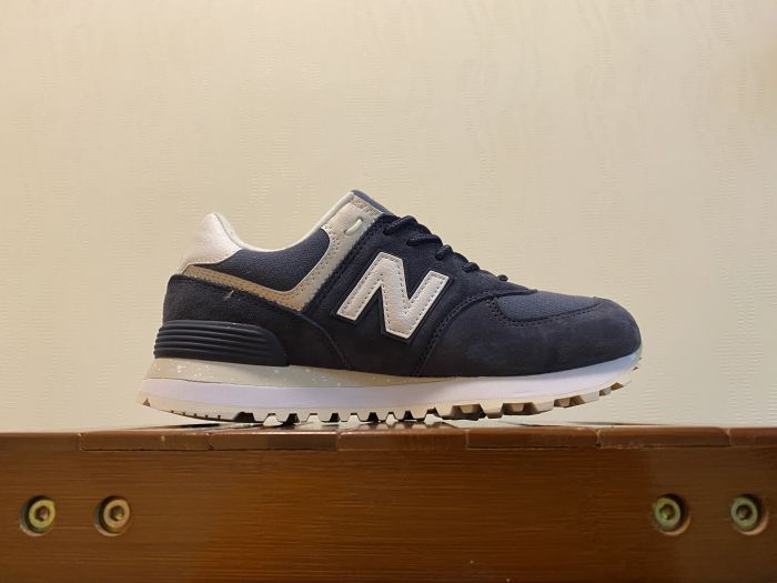 New Balance WL574SPZ blue and white casual shoes running shoes Inside