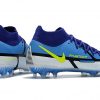 Nike Phantom GT2 Dynamic Fit Elite FG high-top blue and white football shoes Outside