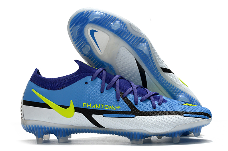 Nike Phantom GT2 Elite FG blue and white football boots Right
