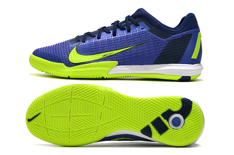 Nike Zoom Vapor 14 Pro IC blue yellow flat football boots