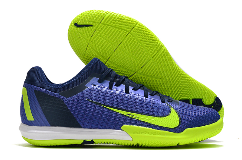 Nike Zoom Vapor 14 Pro IC blue yellow flat football boots