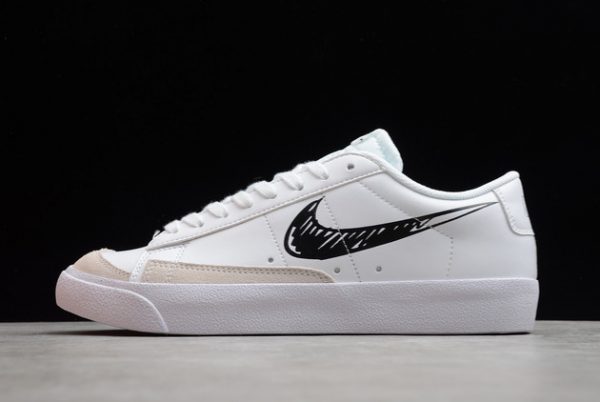 cheap-sale-nike-blazer-low-77-sketch-white-black-outlet-dm7819-100