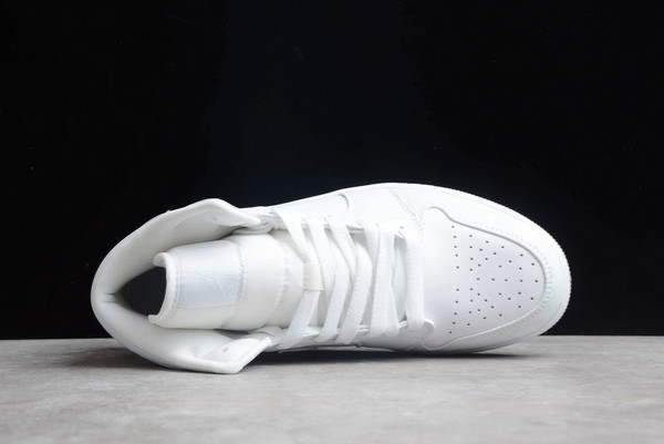 Best selling Nike Air Jordan 1 Mid “Triple White” 554724-130