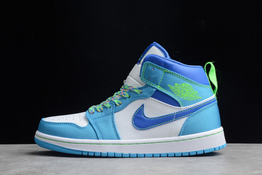 new-release-air-jordan-1-mid-blue-neon-green-for-sale-da8010-400