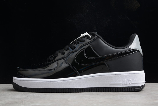 2021-release-nike-air-force-1-07-se-premium-black-reflect-silver-cheap-sale-ah6827-001