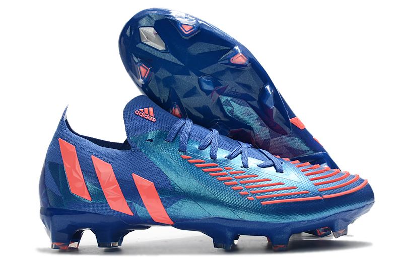 2022 Adidas Predator EDGE GEOMETRIC.1 FG Blue Red Football Boots vamp