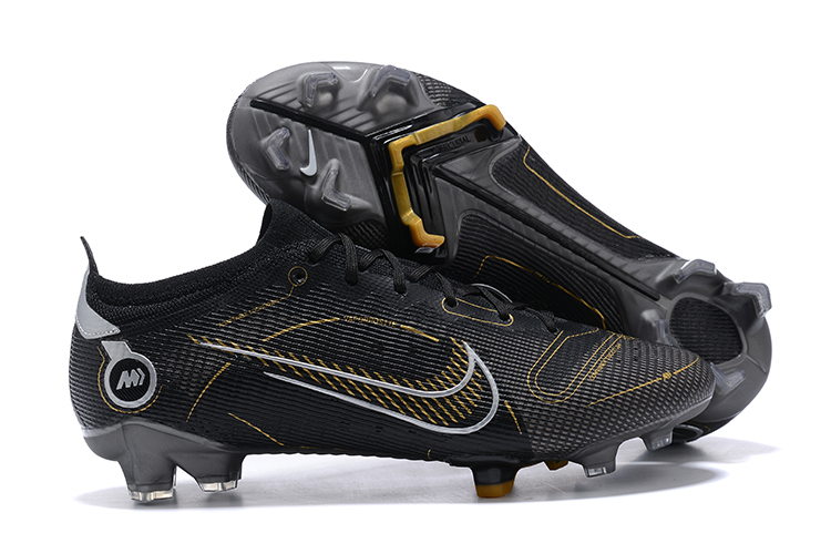 Best Selling Nike Mercurial Vapor XIV Elite FG Black and Yellow Football Boots overall-