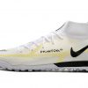 Nike Phantom GT2 Elite Dynamic Fit TF High Top White Football Boots Sole.