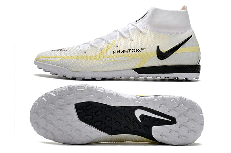 Nike Phantom GT2 Elite Dynamic Fit TF High Top White Football Boots