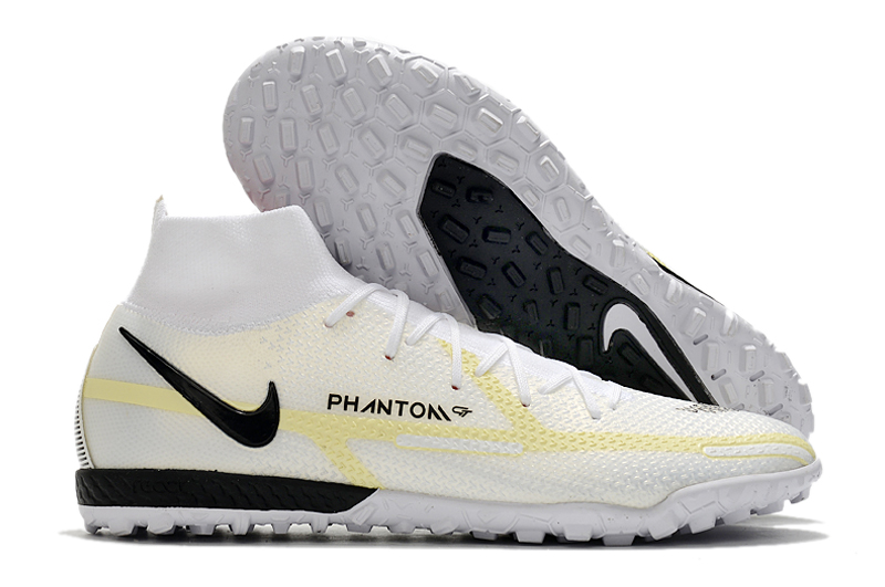 Nike Phantom GT2 Elite Dynamic Fit TF High Top White Football Boots overall